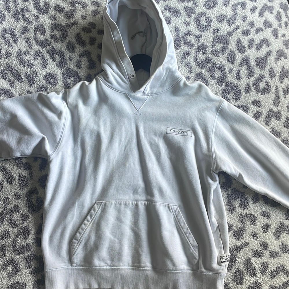 Joyrich Melrose White Hoodie, Unisex Size M